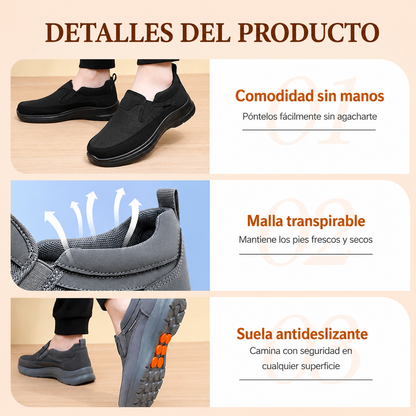 Zapatillas ortopédicas transpirables para hombre