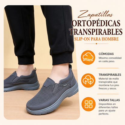 Zapatillas ortopédicas transpirables para hombre