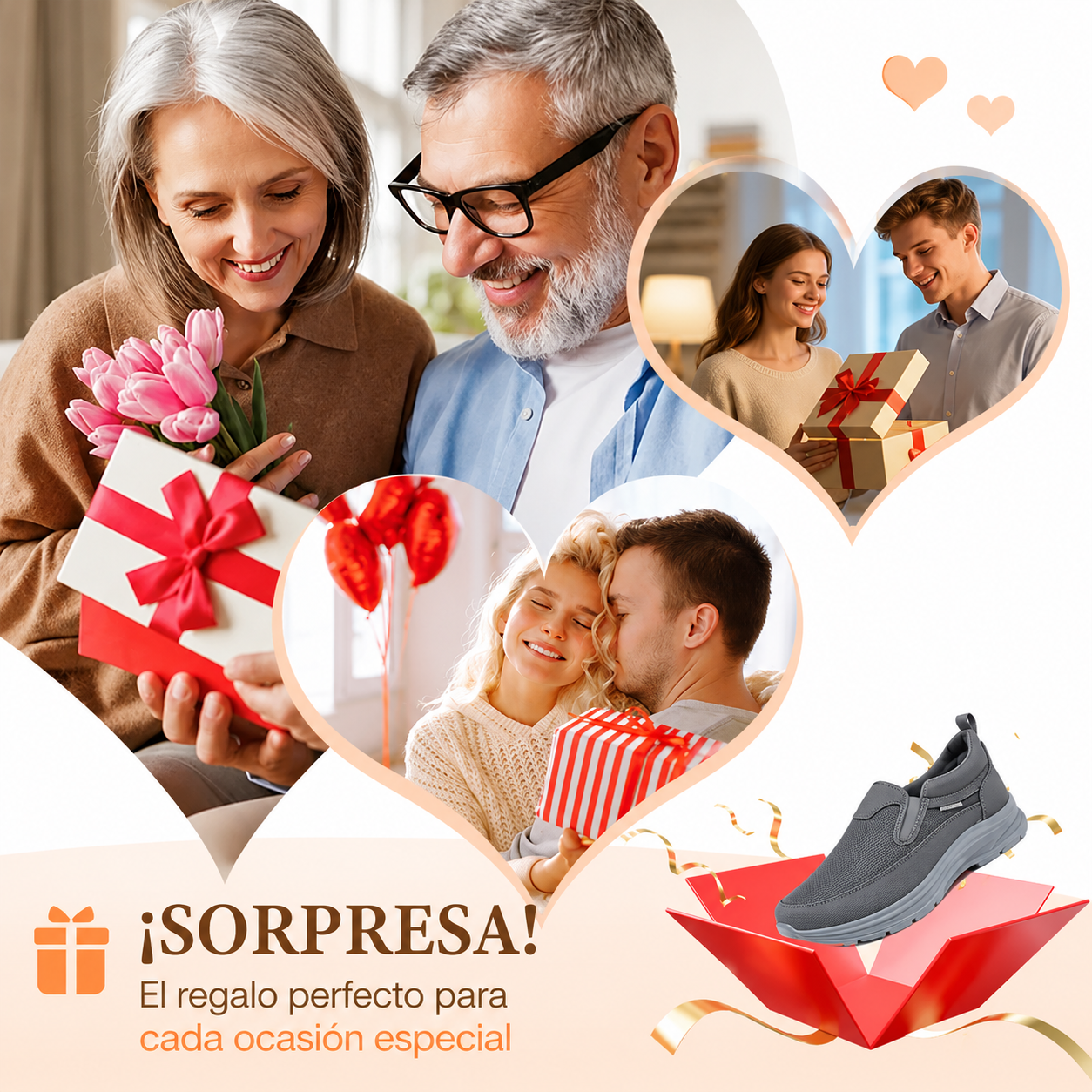 Zapatillas ortopédicas transpirables para hombre